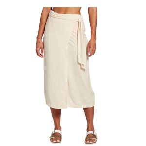 NWT CALIA Women's Long Skirt Swimsuit Beach Cover up Size M Beige $50 CC502